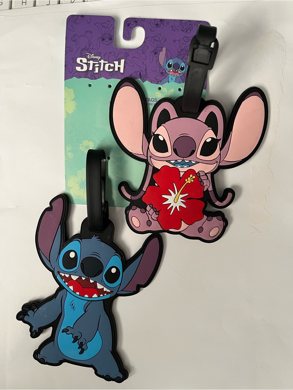 Disney Stitch Luggage Tags — Stitch Blue & Angel Characters